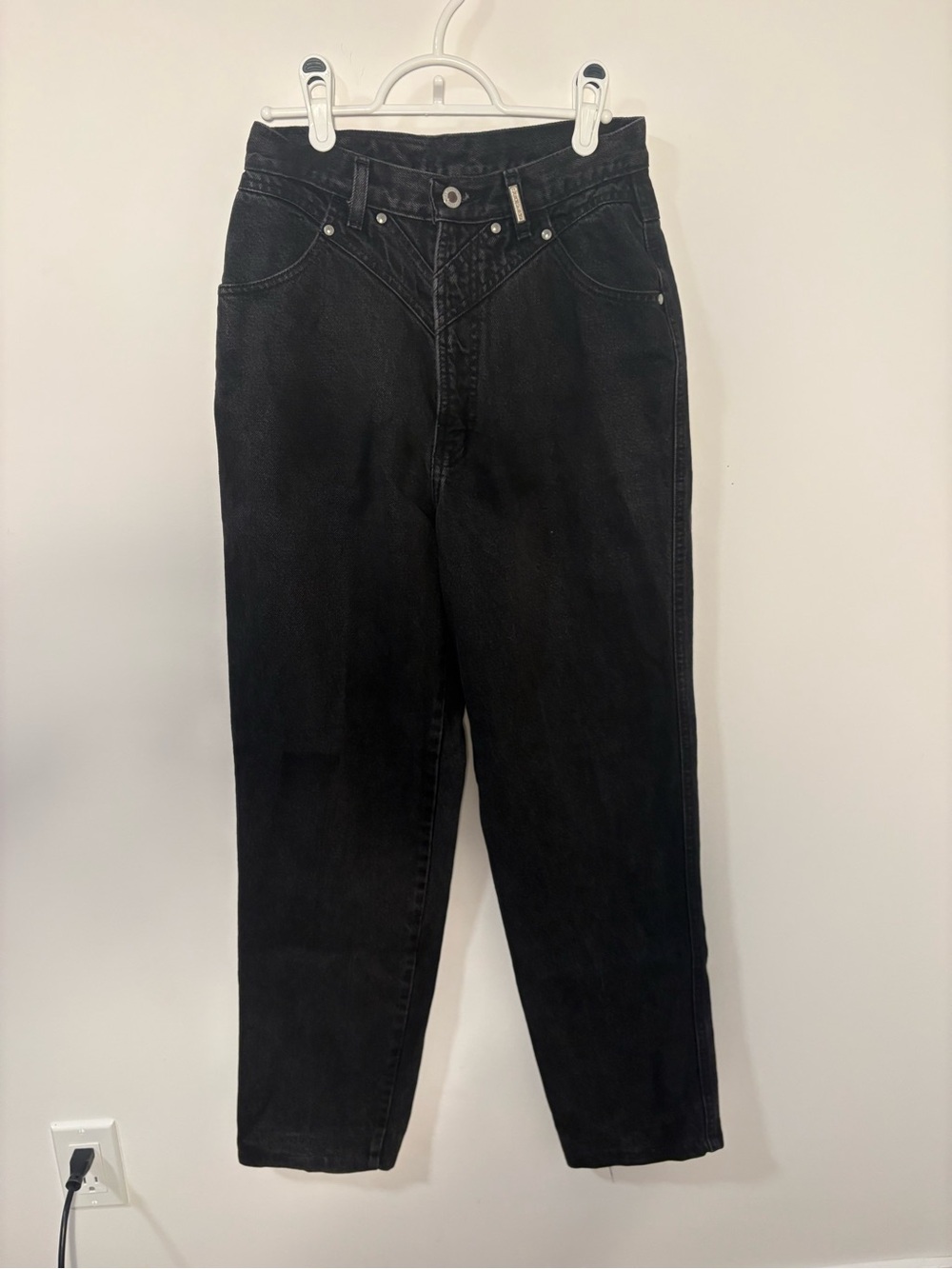 Vintage Rockies Black High Rise Mom Jeans | Size 7/8 x 36 | Western Denim